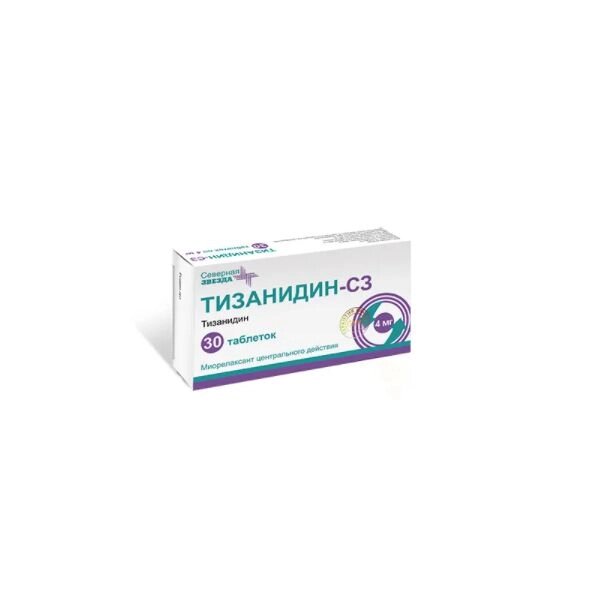 Тизанидин-СЗ таблетки 4мг 30шт от компании Admi - фото 1