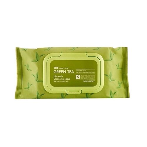TONYMOLY Салфетки для снятия макияжа с экстрактом Зеленого чая от компании Admi - фото 1