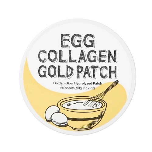 TOO COOL FOR SCHOOL Патчи гелевые для глаз с коллагеном и яичным экстрактом Egg Collagen от компании Admi - фото 1