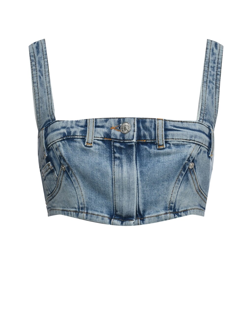 Топ с имититацией пояса брюк Mo5ch1no Jeans от компании Admi - фото 1