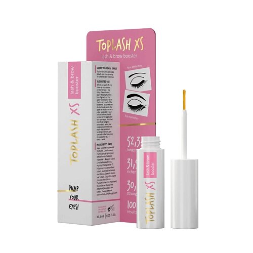 TOPLASH Сыворотка для роста ресниц и бровей Lash and Brow Booster XS 1.5 от компании Admi - фото 1