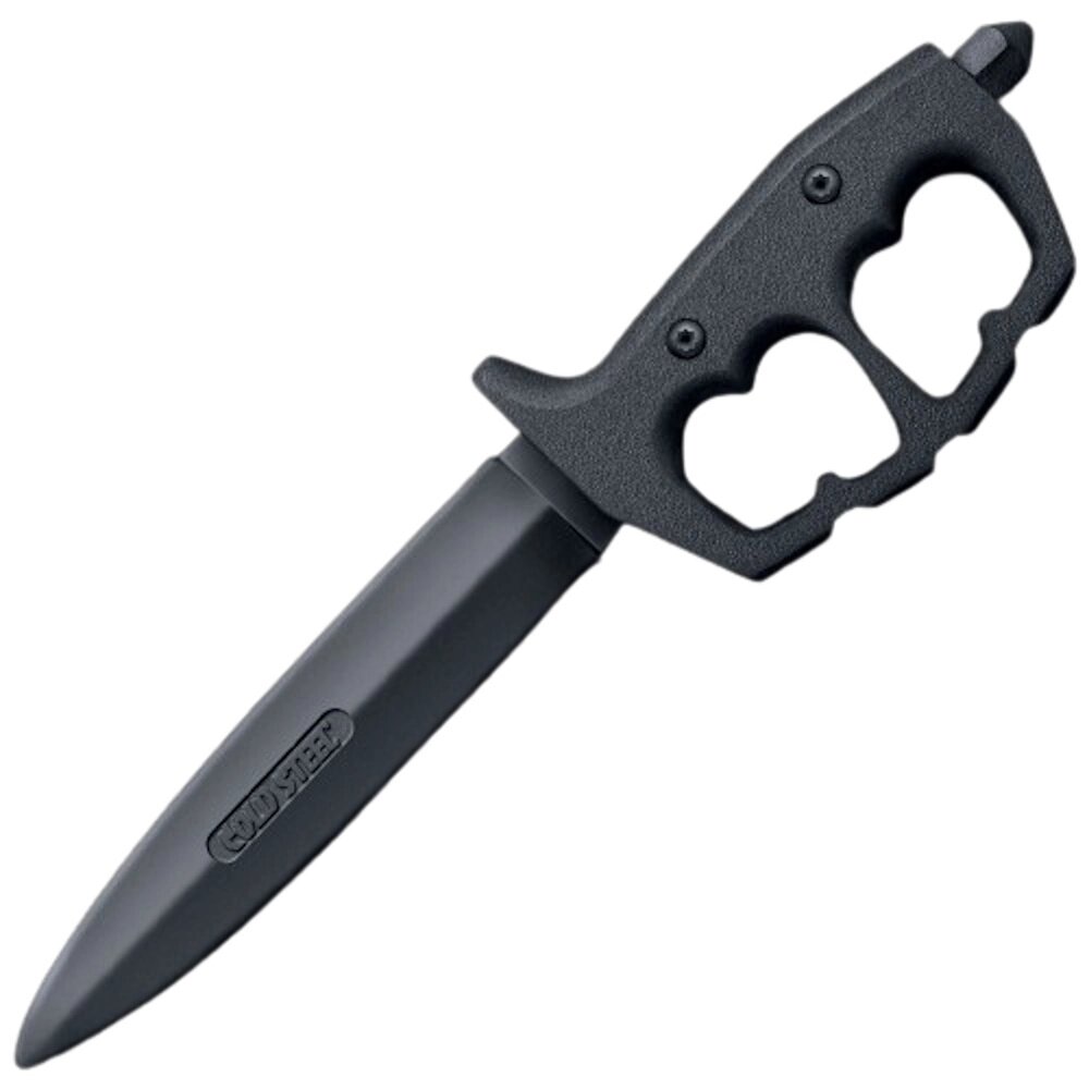 Тренировочный нож Cold Steel Trench Knife Rubber Trainer Dbl Edge, santoprene, black от компании Admi - фото 1
