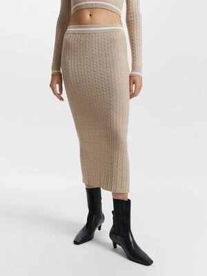 Трикотажная юбка рельефной вязки от компании Admi - фото 1
