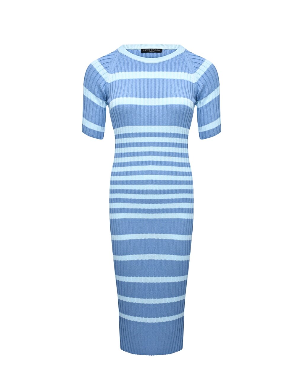 Трикотажное платье в полоску, синее Pietro Brunelli от компании Admi - фото 1