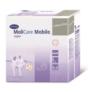 Трусы-подгузники д/взрослых Mobile Super MoliCare/Моликар р. L 14шт