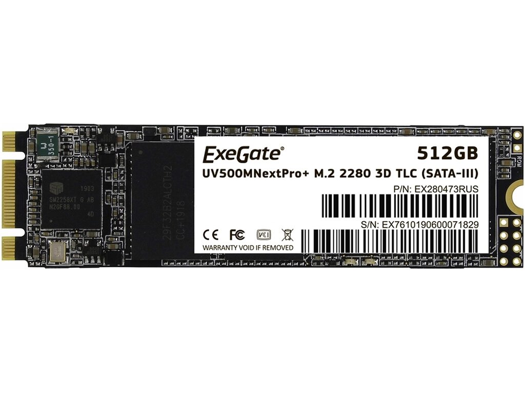 Твердотельный накопитель ExeGate NextPro+ UV500TS512 512Gb EX280473RUS от компании Admi - фото 1