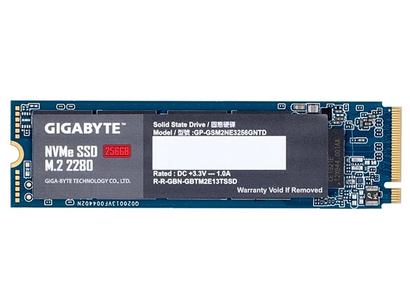 Твердотельный накопитель GigaByte 256Gb GP-GSM2NE3256GNTD от компании Admi - фото 1