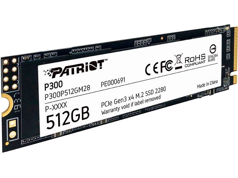 Твердотельный накопитель Patriot Memory P300 512Gb QLC P300P512GM28 от компании Admi - фото 1