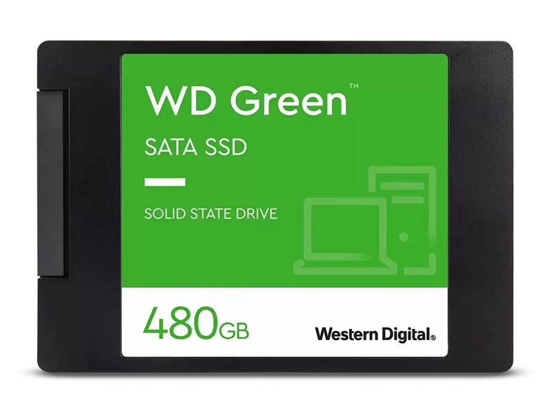 Твердотельный накопитель Western Digital Green SSD 480Gb SATA WDS480G3G0A от компании Admi - фото 1