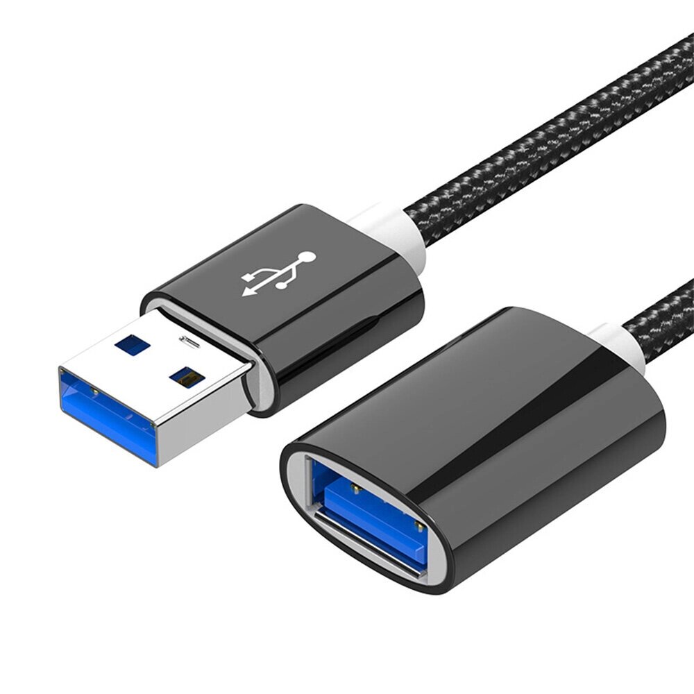 Удлинительный кабель USB «папа-мама» Кабель для передачи данных USB3.0 Core Провод 0,5 м/1M/2 м/3M Длинный никелированны от компании Admi - фото 1