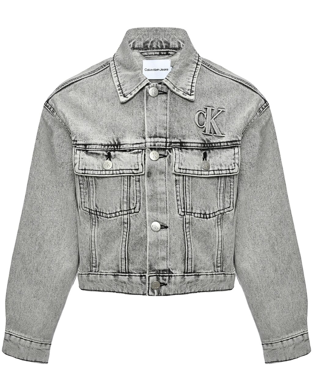 Укороченная джинсовая куртка Calvin Klein от компании Admi - фото 1