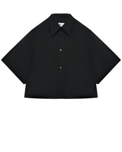 Укороченная рубашка, черная MM6 Maison Margiela