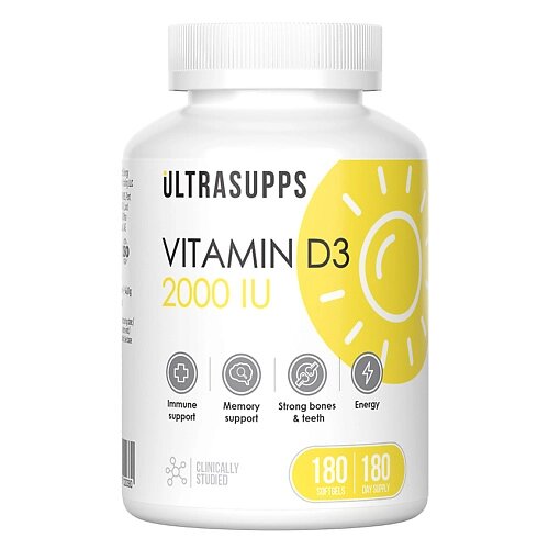 ULTRASUPPS Витаминный комплекс Vitamin D3 2000 IU