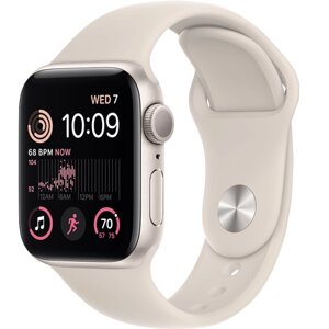 Умные часы Apple Watch SE 2023, 40 мм, Starlight Sport Band, Starlight Aluminium, Size S/M (MR9U3)