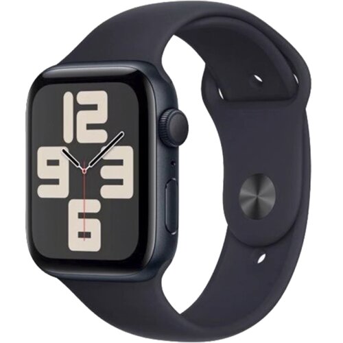 Умные часы Apple Watch SE 2023, 44 мм, Midnight Sport Band, Midnight Aluminium, Size M/L (MRE93ZP/A)