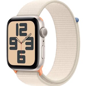 Умные часы Apple Watch SE 2023, 44 мм, Starlight Sport Loop, Starlight Aluminium (MRE63)