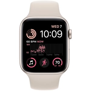 Умные часы Apple Watch SE2, 44 мм, Sport band, Starlight Aluminium (MNJX3)