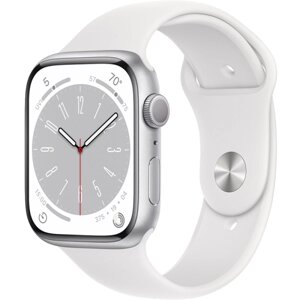 Умные часы Apple Watch Series 8, 45 мм, M/L, Silver Aluminium