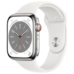 Умные часы Apple Watch Series 8, 45 мм, S/M, Silver Aluminium (MP6P3)