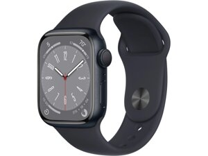 Умные часы APPLE Watch Series 8 GPS 41mm Midnight Aluminum Case with Midnight Sport Band - M/L MNU83