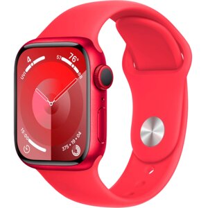 Умные часы Apple Watch Series 9, 41 мм, Sport Band, Red, size M (MRXG3)