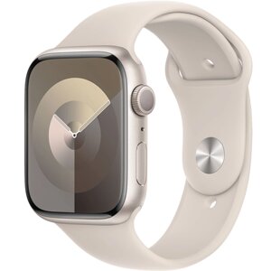 Умные часы Apple Watch Series 9, 41 мм, Sport Band, Starlight, size M (MR8T3)