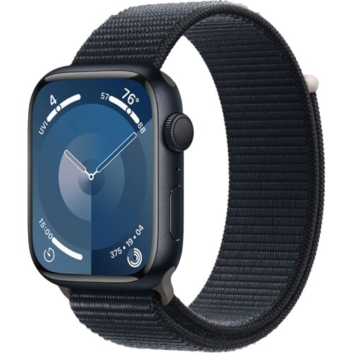 Умные часы Apple Watch Series 9, 45 мм, Midnigth Sport Loop, Midnight Aluminium (MR9C3ZP/A)