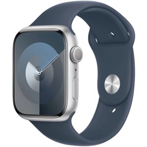 Умные часы Apple Watch Series 9, 45 мм, Sport Band, Silver, size M (MR9D3)