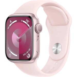 Умные часы APPLE Watch Series 9 GPS 41mm Pink Aluminium Case with Light Pink Sport Band - M/L MR943