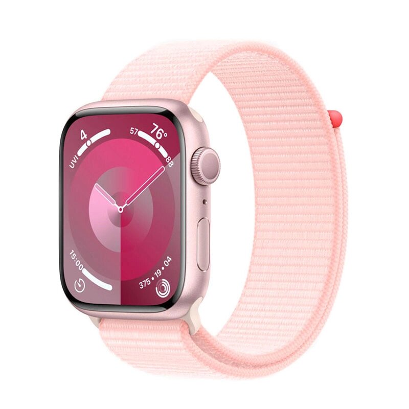 Умные часы APPLE Watch Series 9 GPS 41mm Pink Aluminium Case with Light Pink Sport Loop MR953 от компании Admi - фото 1