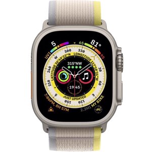 Умные часы Apple Watch Ultra, 49 мм, M/L, Yellow/Beige Trail Loop (MQF23)