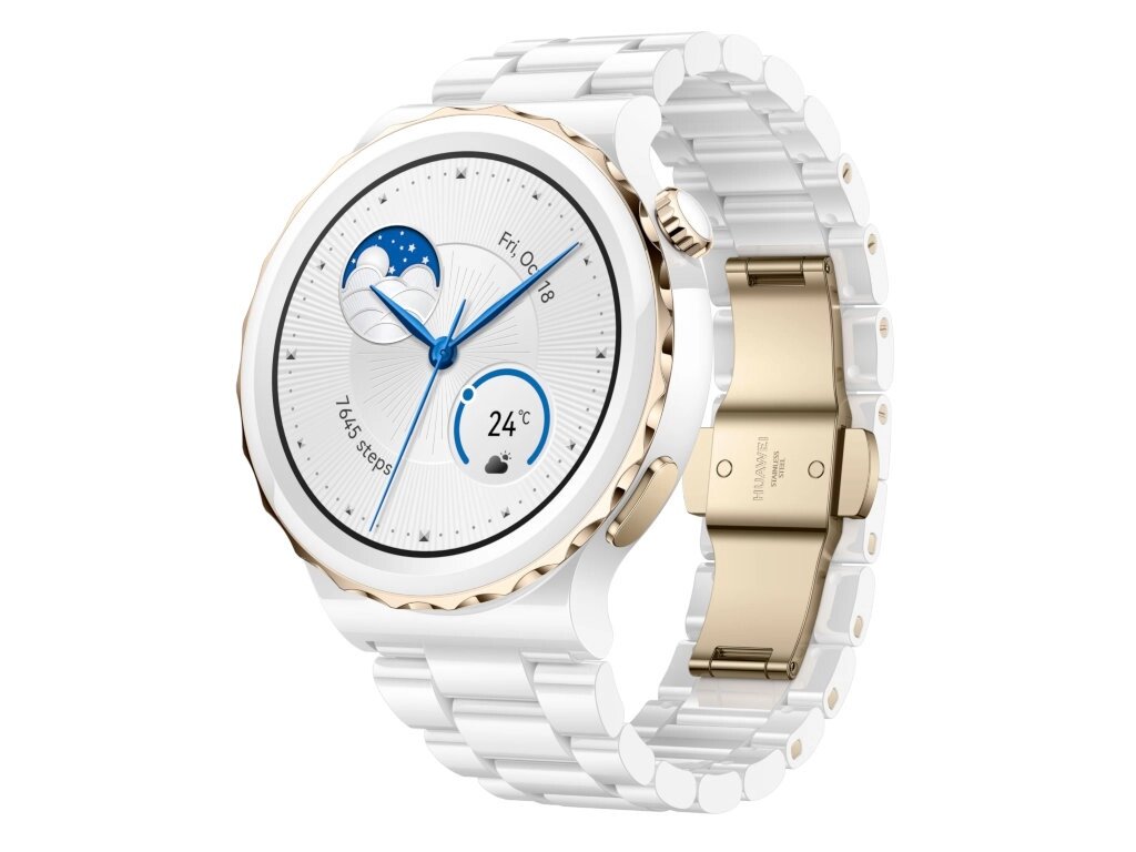 Умные часы Huawei Watch GT 3 Pro Frigga-B19T White Ceramic Strap 55028859 от компании Admi - фото 1
