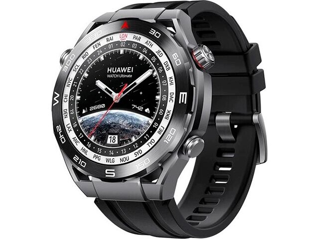 Умные часы Huawei Watch Ultimate Black HNBR Strap 55020AGP от компании Admi - фото 1