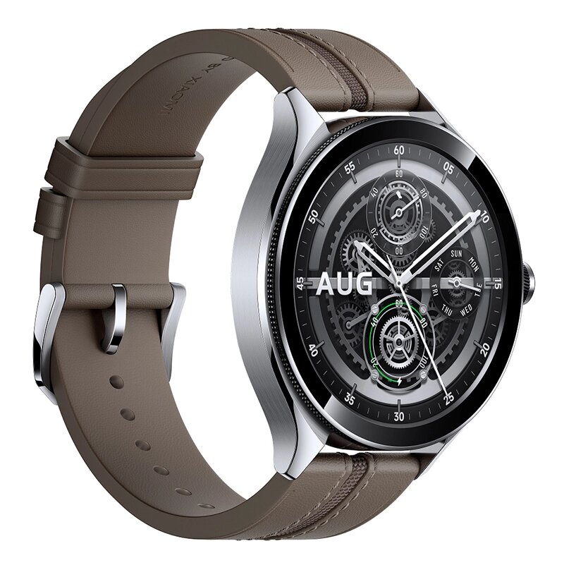 Умные часы Xiaomi Watch 2 Pro Silver Case with Brown Leather Strap M2234W1 / BHR7216GL от компании Admi - фото 1