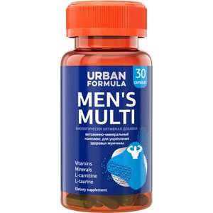 URBAN FORMULA Биологически активная добавка к пище "Витаминно-минеральный комплекс от А до Zn для мужчин"