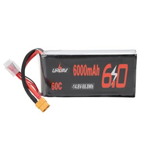 URUAV 14,8 в 6000 мач 60C 4S lipo батарея разъем XT60 для RC дрон