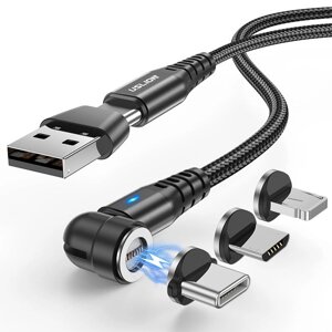 УСЛИОН 5A USB-A до IP/Type-C/Micro Кабель QC3.0 Трансмиссия данных о быстрой зарядке 48777265 Ядра 1M/2 м для iPhone 12
