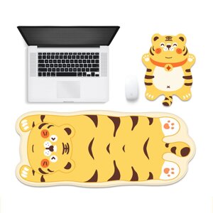 В форме тигра Мышь коврик противоскользящий резиновый настольный коврик для домашнего офиса игр Клавиатура коврик