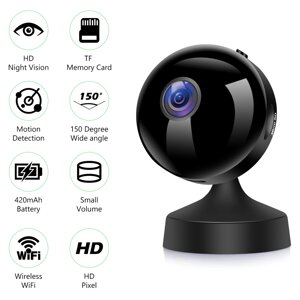 V380 PRO Mini WiFi камера HD 1080p Дистанционный Беспроводной диктофон Видеокамера Ночное видение Домашняя безопасность