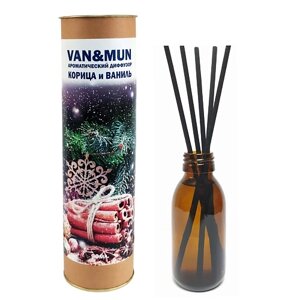 VAN&MUN Ароматический диффузор Корица и ваниль с палочками 90.0