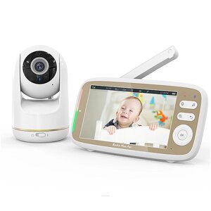 VB803 5 дюймов HD Детский Монитор с камера Двусторонняя связь Автоматическое ночное видение Просмотр PTZ Увеличение Встр