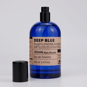 VEGAN. LOVE. STUDIO Туалетная вода мужская Deep Blue бергамот мята капучино морская вода амбра 100.0