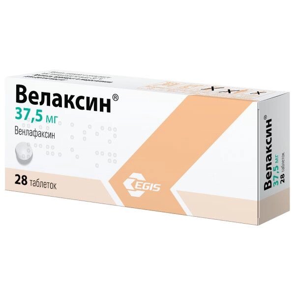 Велаксин таблетки 37,5мг 28шт от компании Admi - фото 1