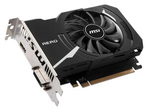 Видеокарта MSI geforce GT 1030 1189mhz PCI-E 3.0 2048mb DDR4 2100mhz 64 bit DVI HDMI HDCP GT 1030 AERO ITX 2GD4 OC