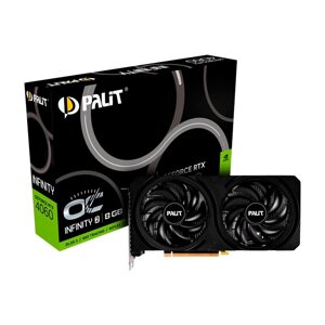 Видеокарта palit geforce RTX 4060 infinity 2 8gb 1830mhz PCI-E 4.0 8192mb 17000mhz 128 bit HDMI 3xdp NE64060S19P1-1070L