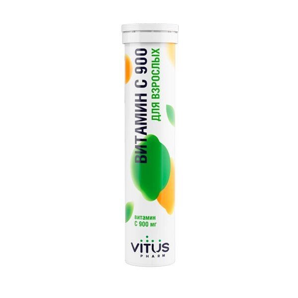 Витамин С 900 для взрослых VITUSpharm таблетки быстрорастворимые 3,8г 20шт от компании Admi - фото 1