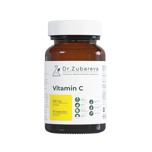 Витамин С Dr. Zubareva/Др. Зубарева капсулы 500мг 60шт от компании Admi - фото 1