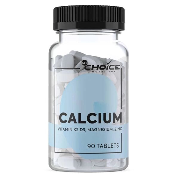 Витаминный комплекс кальций, К2, Д3, Магний, Цинк MyChoice Nutrition таблетки 90шт от компании Admi - фото 1