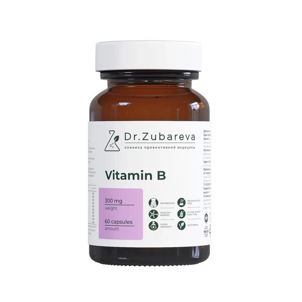 Витамины группы В Dr. Zubareva/Др. Зубарева капсулы 300мг 60шт от компании Admi - фото 1