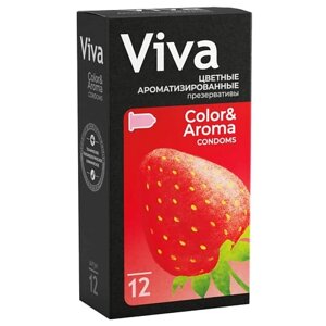 VIVA Презервативы Цветные ароматизированные 12.0